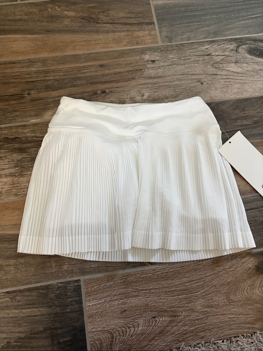 lululemon athletica White Pleated Skater Skirt